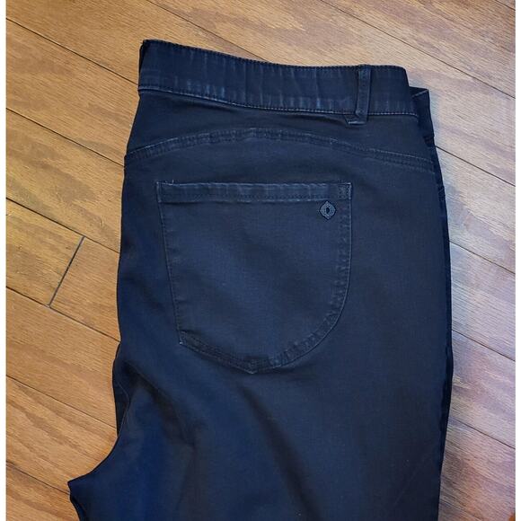 Democracy Jeans Womens 22W Plus AB Technology Black Cropped Skinny Hi-Rise Denim - Picture 8 of 10